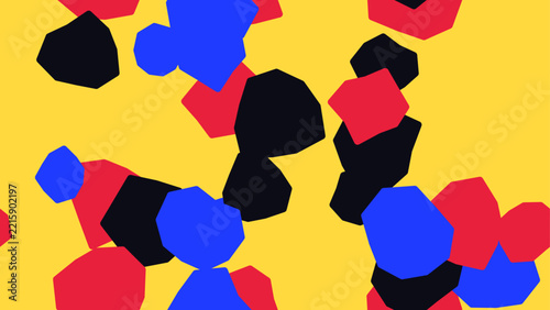 Seamless Y2K camo pattern, pink and blue on yellow