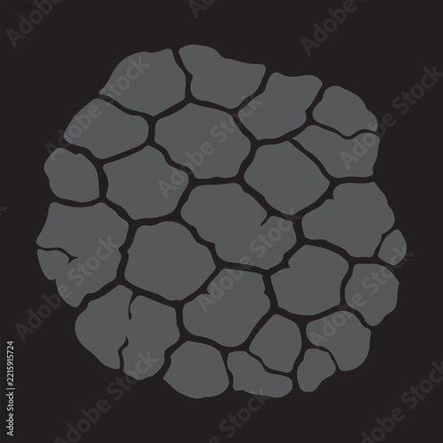 Cracked soil and dry ground texture vector illustration