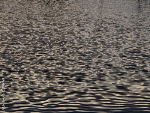 Lake looks serene cozy in twilight very relax life. fluid, flow, undulating, wavy, arts, art, liquid, movement, soft, soothing, zen, space, sunlight, outdoors, park, monochrome, relaxation, aqua