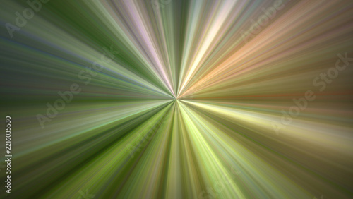 Abstract Green Radial Motion Background with Speed Blur Effect, Dynamic Light Rays Burst, 4K Colorful Geometric Sunburst Wallpaper for Presentation and Digital Design.