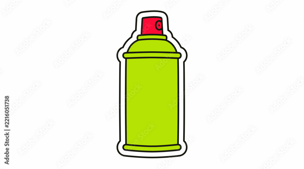 Obraz premium Vintage Spray Paint Can Vector Illustration