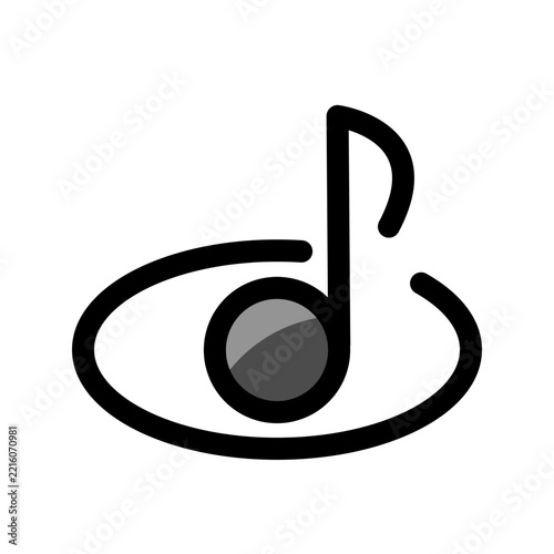 Music icon design template