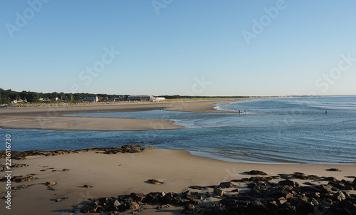 Ogunquit beach in Maine at low tide