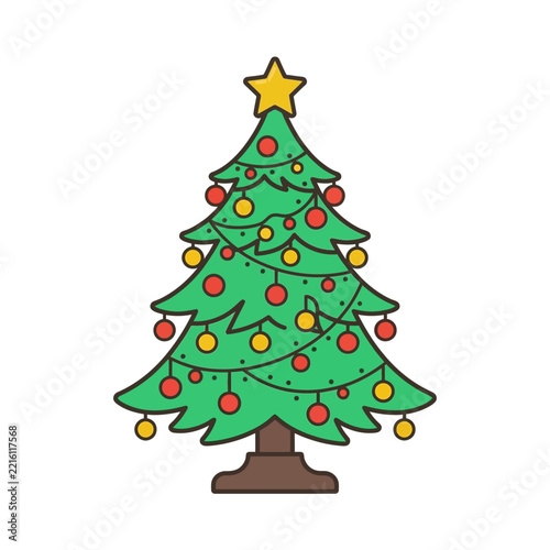 christmas tree vector