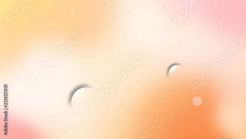 Abstract soft pastel background with floating glowing circles and light gradient