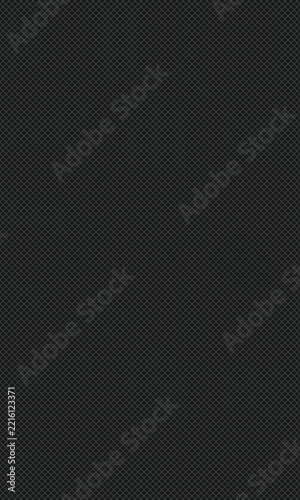 Screen print mesh texture, dark industrial background with fine crosshatch pattern for graphic design and textile printing industry surface detail
