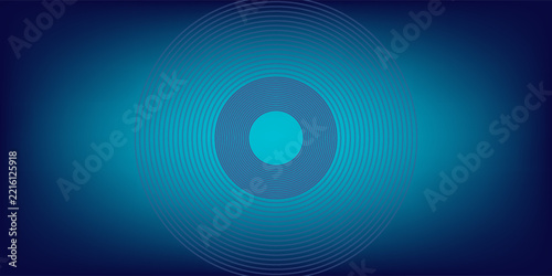 Abstract blue glowing geometric lines modern shiny blue circle lines pattern. Suit for cover,  banner, brochure