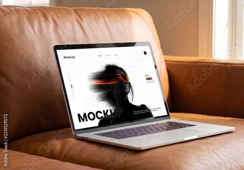 Laptop Display Screen Mockup