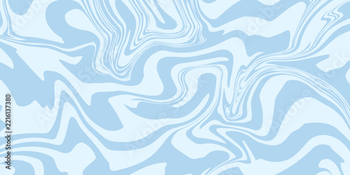 Abstract background seamless pattern with colorful waves. Trendy vector illustration in retro psychedelic style