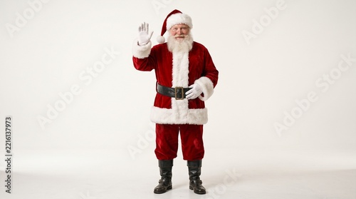 santa claus with a gift