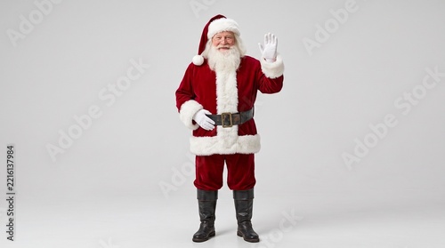 santa claus with a gift