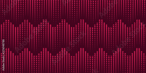 Abstract dark red zigzag halftone dotted pattern background vector illustration. Modern digital tech wave dot texture wallpaper.