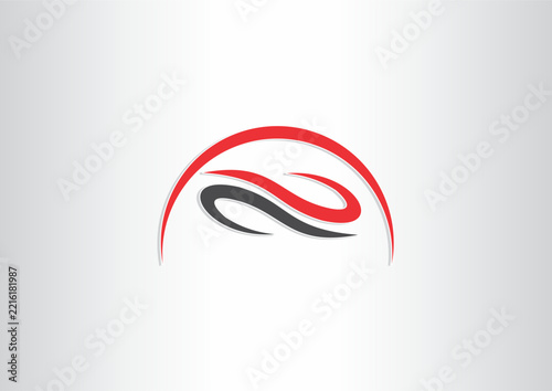 Creative Abstract Red Ribbon Wave Logo Design for Sport Brand, Dynamic Fitness Center, and Modern Corporate Company Identity