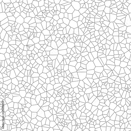 Obraz na plátně Seamless cellular crackle line pattern