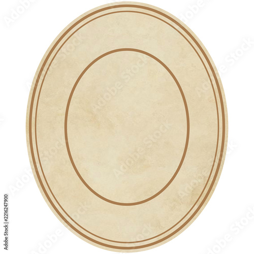 Oval Vintage Frame With Textured Background