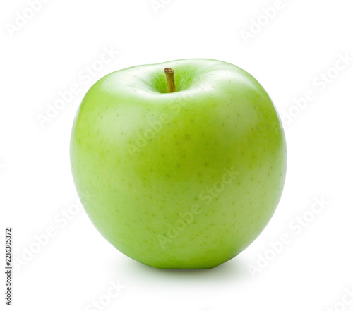 Fresh green apple isolated on transparent background
