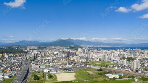 ［大分県］大分市内街並み（空撮）2026.10