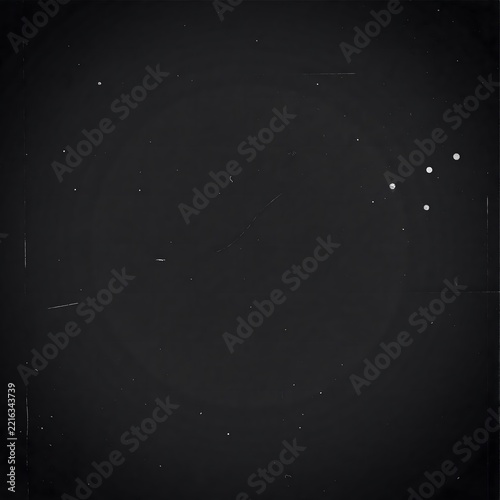 Grunge film overlay texture with dust and scratches for dark digital photography projects.