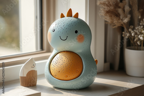 A Cute Little Dino Hatching on a Sunny Day