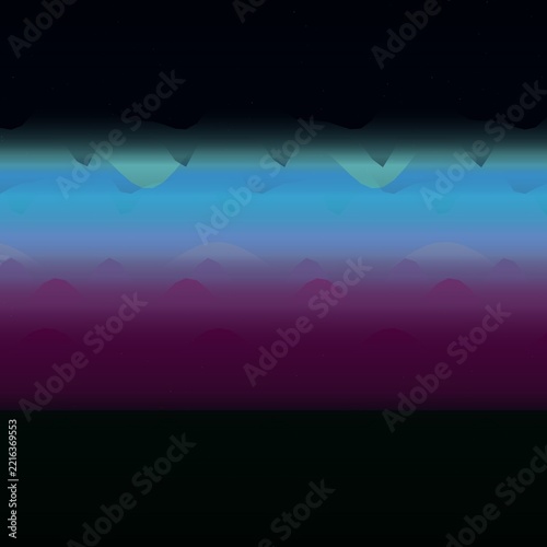 Dreamy abstract landscape with purple and blue hues