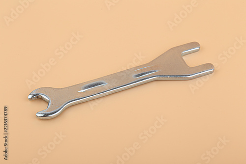 Single metal combination wrench isolated