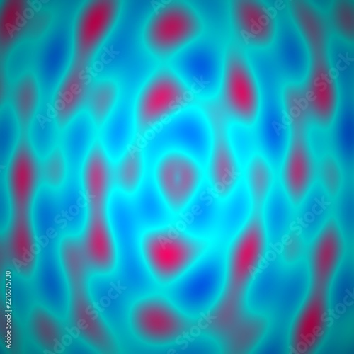 Vibrant blue and pink wavy fluid background illustration