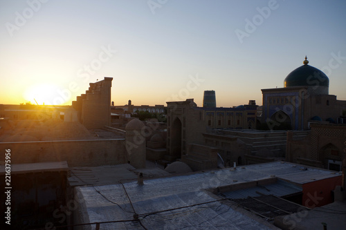 Vue depuis les Remparts de la ville de Khiva, Ouzbékistan
