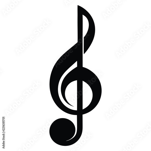 Musical Letter B Logo Vector