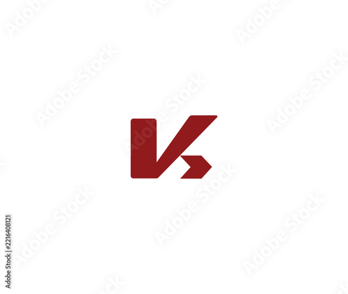 Modern Geometric Letter K Monogram Logo Icon for Tech, Construction, and Digital Startups