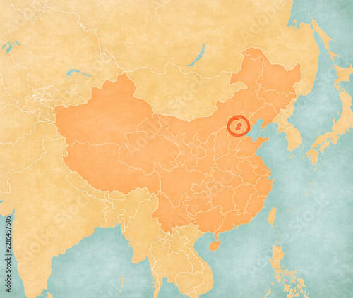 Map of China - Beijing