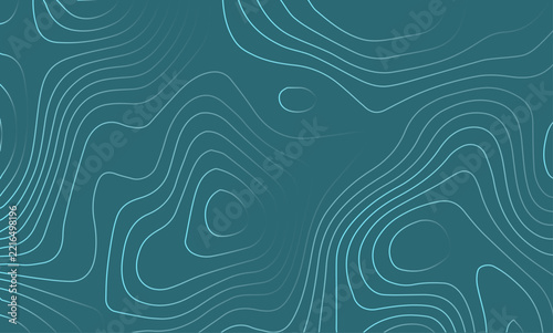 Abstract background featuring flowing white dashed lines on a teal backdrop topographical map contour lines geography