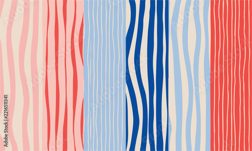 Playful Striped Patterns for Nursery and Packaging.