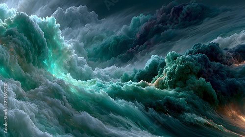 Teal Clouds