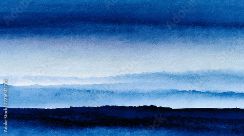 Watercolor Ocean Background