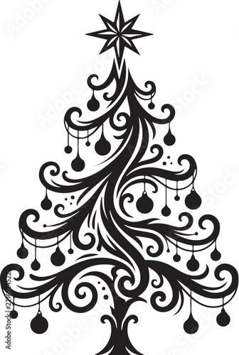 
Christmas Tree Silhouette Vector