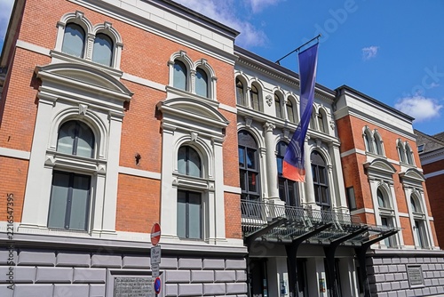 flensburg, deutschland - gebäude vom schleswig-holsteinisches landestheater und sinfonieorchester