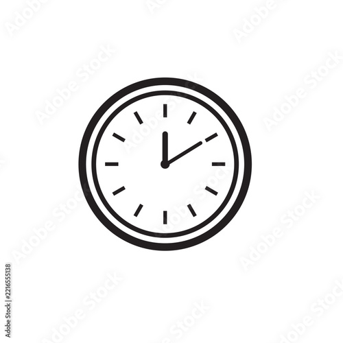 Turquoise Stopwatch Timer Icon Line Art Isolated on White Background