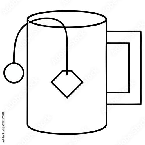 Mug with tea bag