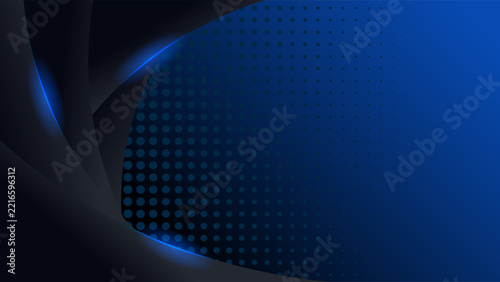 Modern abstract background, Polygon elegant gradient gray and dark blue background, for presentation business banner or web background, vector