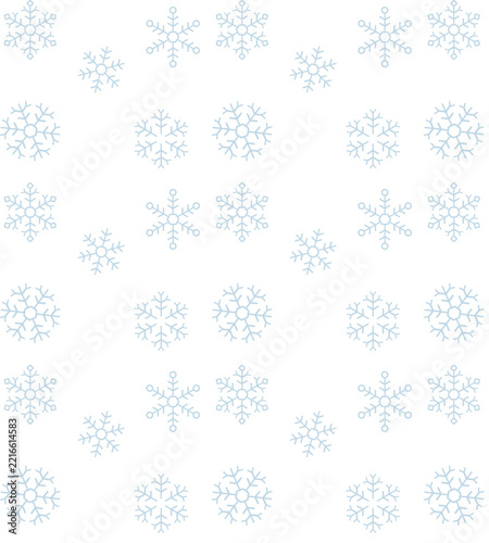White snowflakes icon with stars for decoration on vertical light background