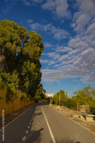 Promenade along the waterfront in Limassol, Cyprus