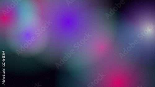 Obraz na plátně Abstract background, with soft, blurred, and glowing circular, light orbs in, vi
