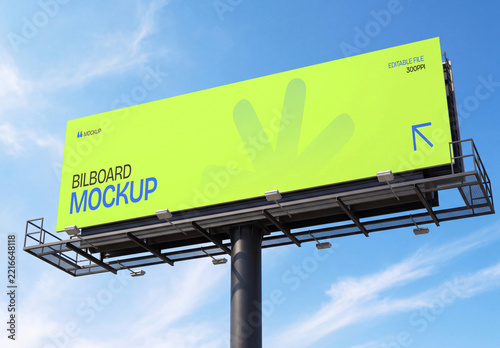 Outdoor Billboard Advertising Mockup