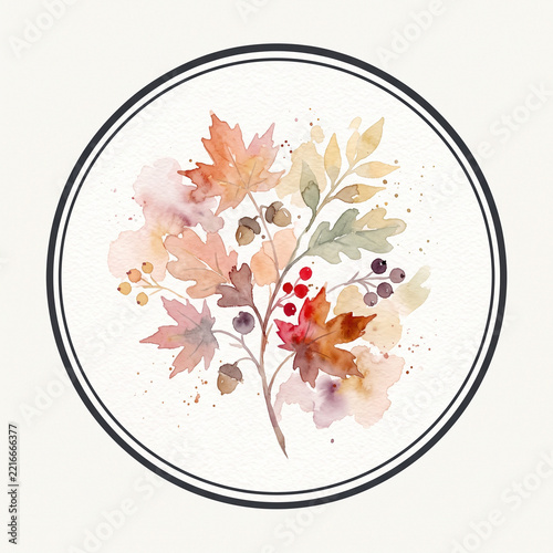 floral background with  autumn