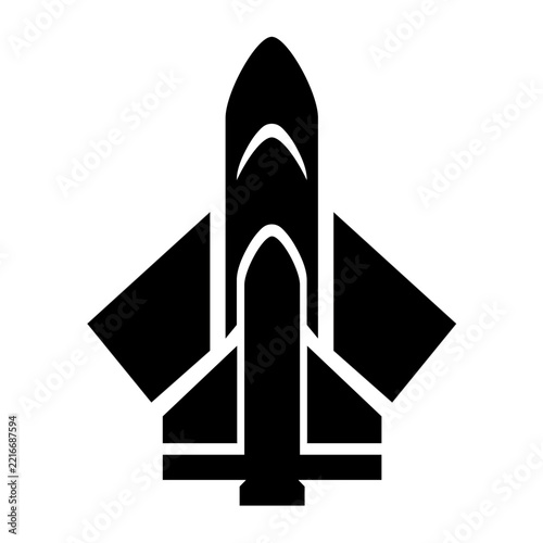 Abstract Peace Symbol Vector Illustration on White and Blue Background with Geometric Triangle, Rocket, Pyramid and 3D Space Elements