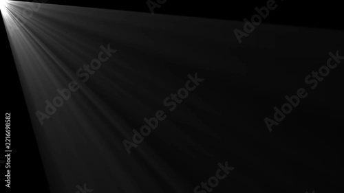 Bright light ray burst animation for cinematic visual effects. Dynamic glow beam expanding from center with smooth motion.