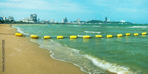 Fotografie Panoramic view of Pattaya, summer at pattaya beach.