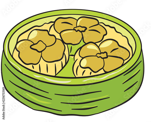 vector illustration of a set of Thai sweets