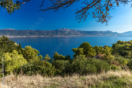 Panoramic View of Split and Kastela Coast from Ciovo Island