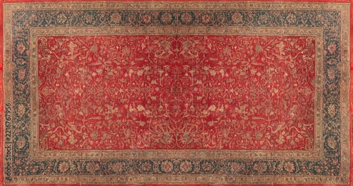 Vintage Persian style decorative rug carpet